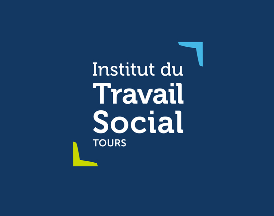 Logo institut du travail social de Tours par agence communication créative design Buzznative